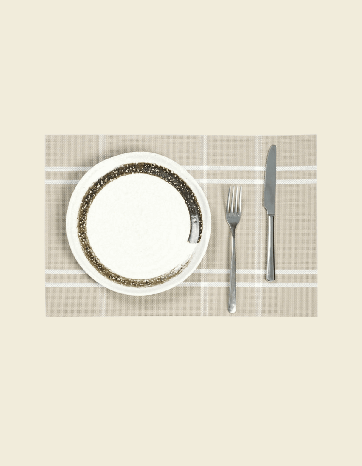 UnRoll Stylish PVC Place Mat - Beige