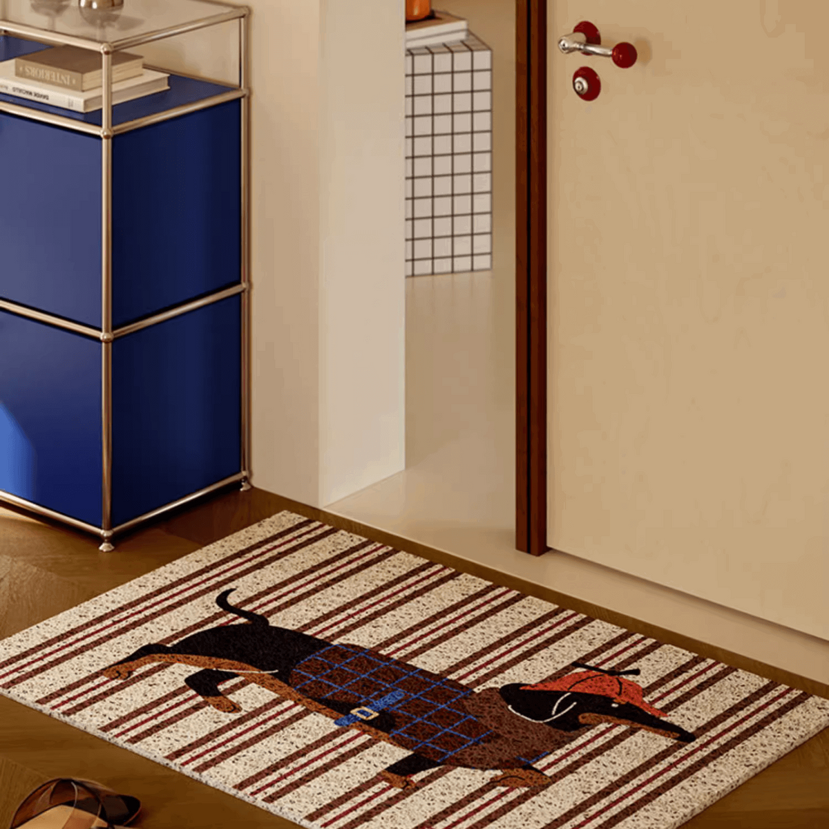 Retro Charm & Stylish Design for Dog Lovers | Paw-sitive Woof Door