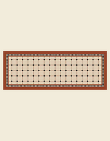 Maison Matta’s Roman Tile Kitchen Mat's tile design and rich rustic color add elegant style to your kitchen. It's anti-slip, cushioned, and easy to maintain