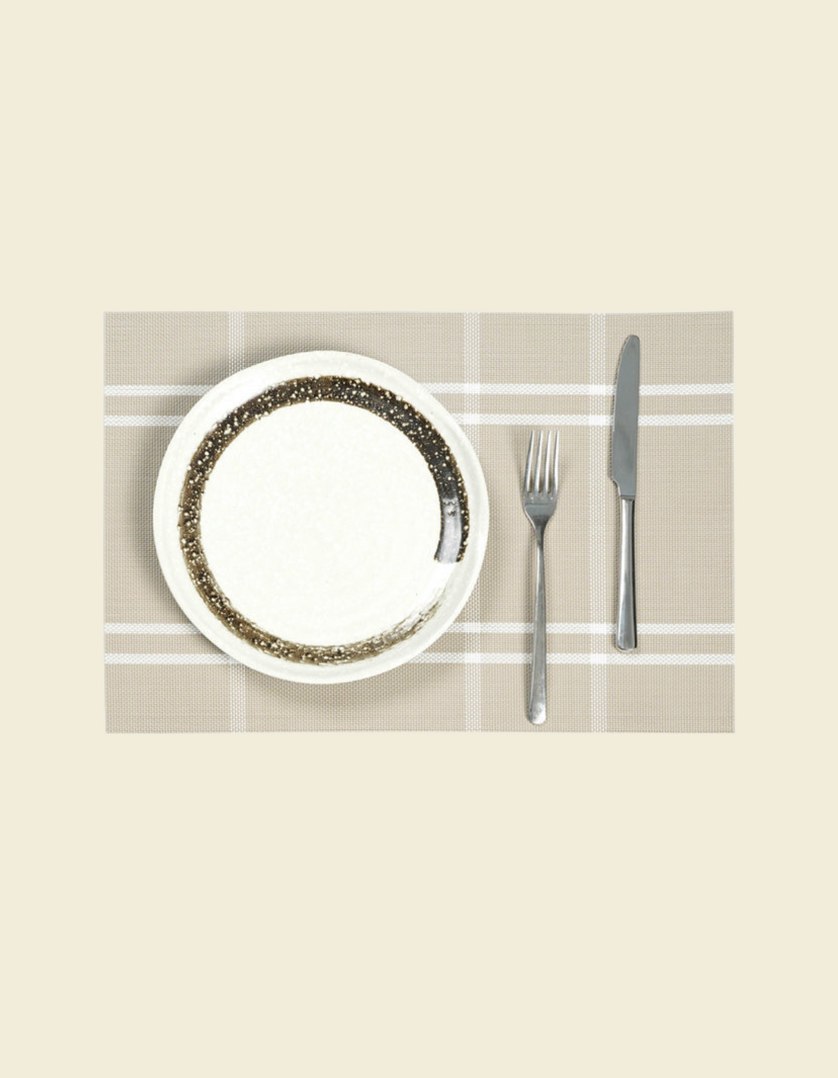 UnRoll Stylish PVC Place Mat - Beige