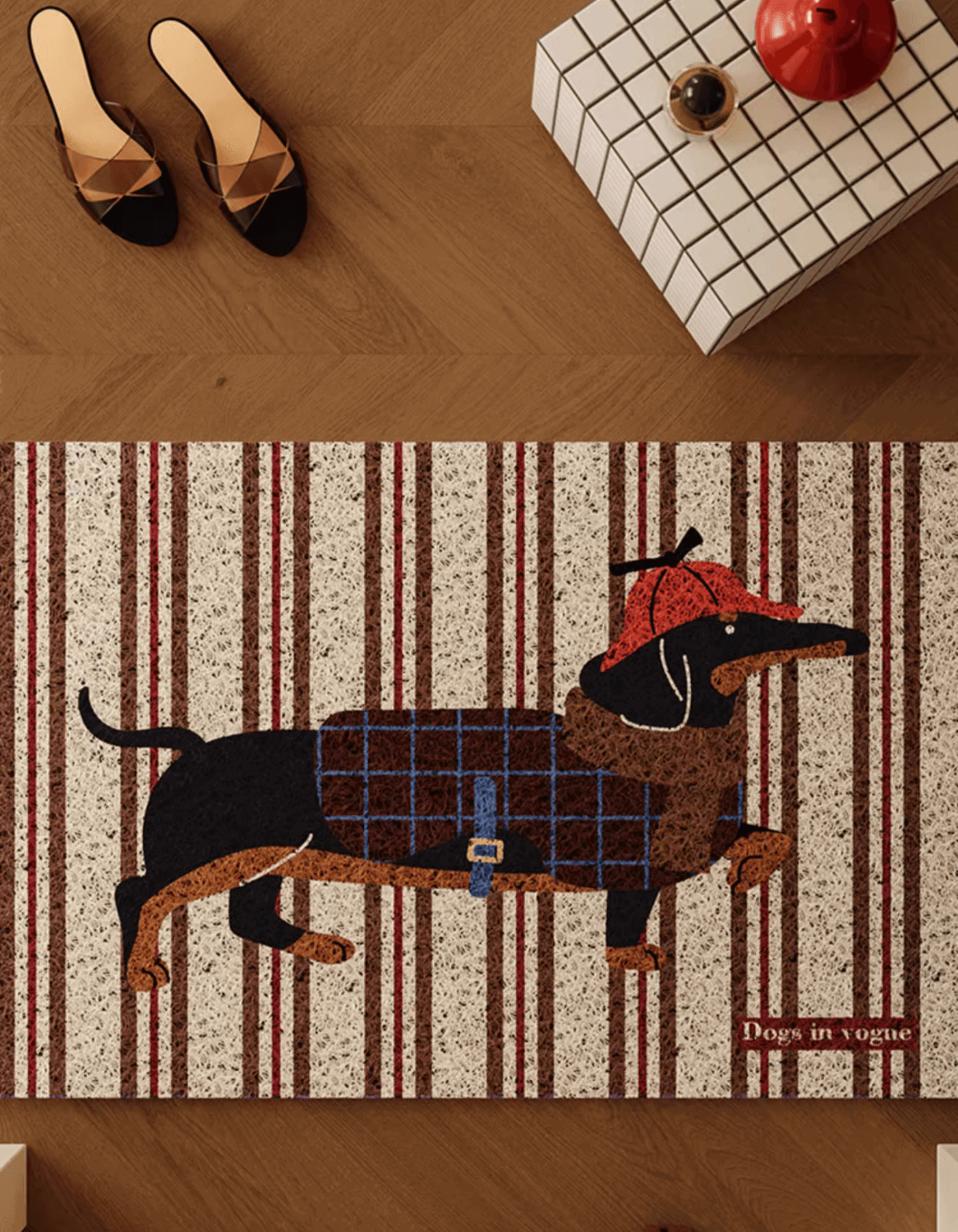 Retro Charm & Stylish Design for Dog Lovers | Paw-sitive Woof Door