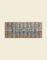 Boho Faux Wool Kitchen Runner in Royal Blue