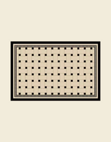 Checkerboard Door Mat. It is waterproof, non-slip, stain-repellent, durable and arched-shaped, making it an excellent indoor entrance welcome doormat.