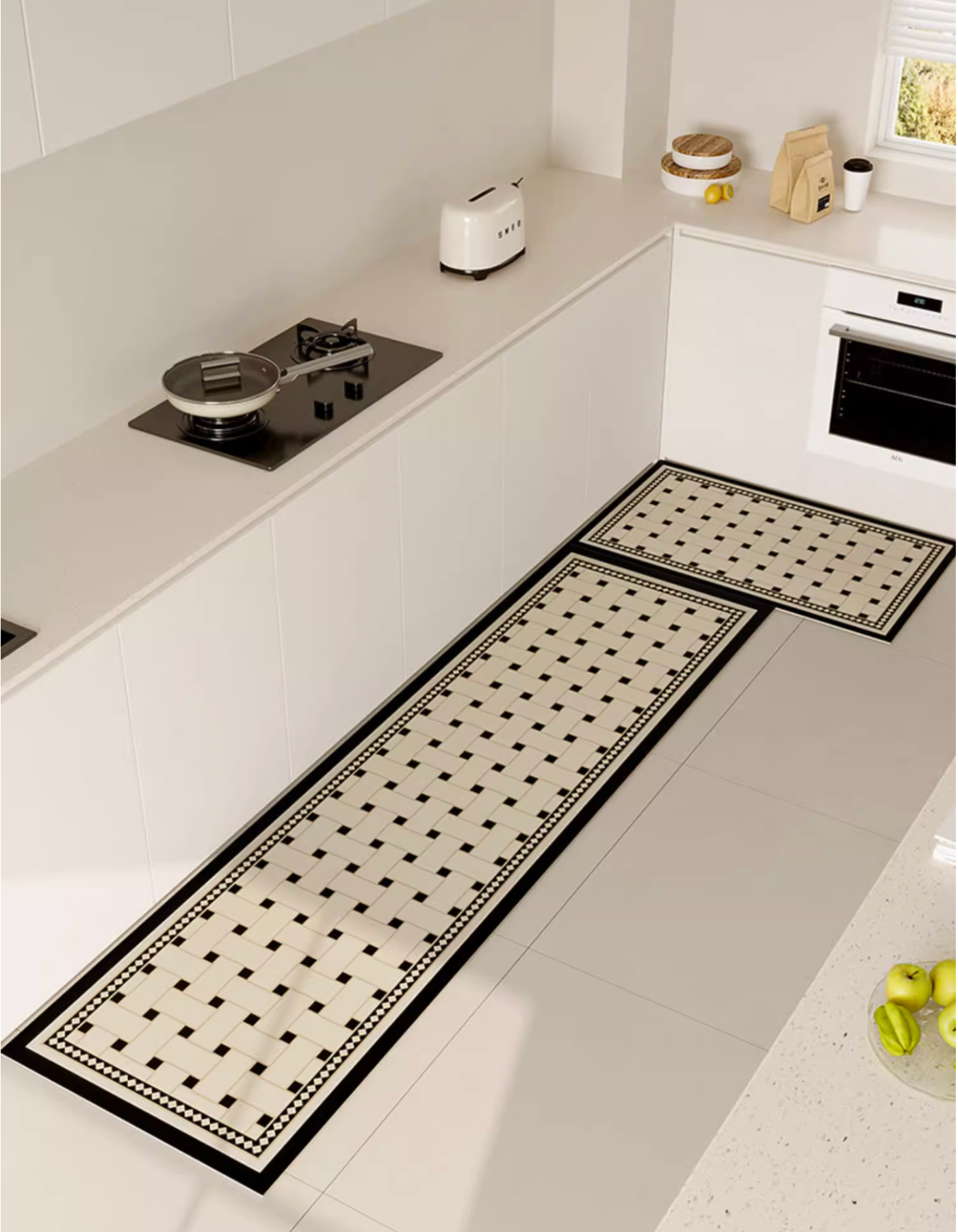 Checkerboard Kitchen Mat