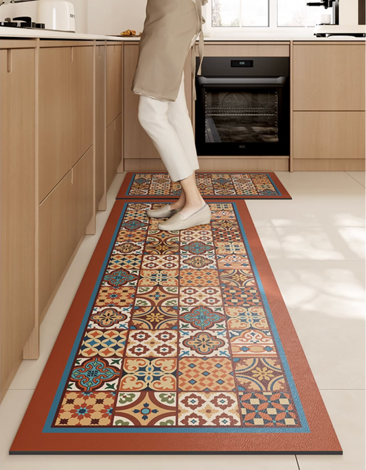 Stylish Water & Oil Proof Anti-Fatigue Kitchen Runner Mat Collection ...