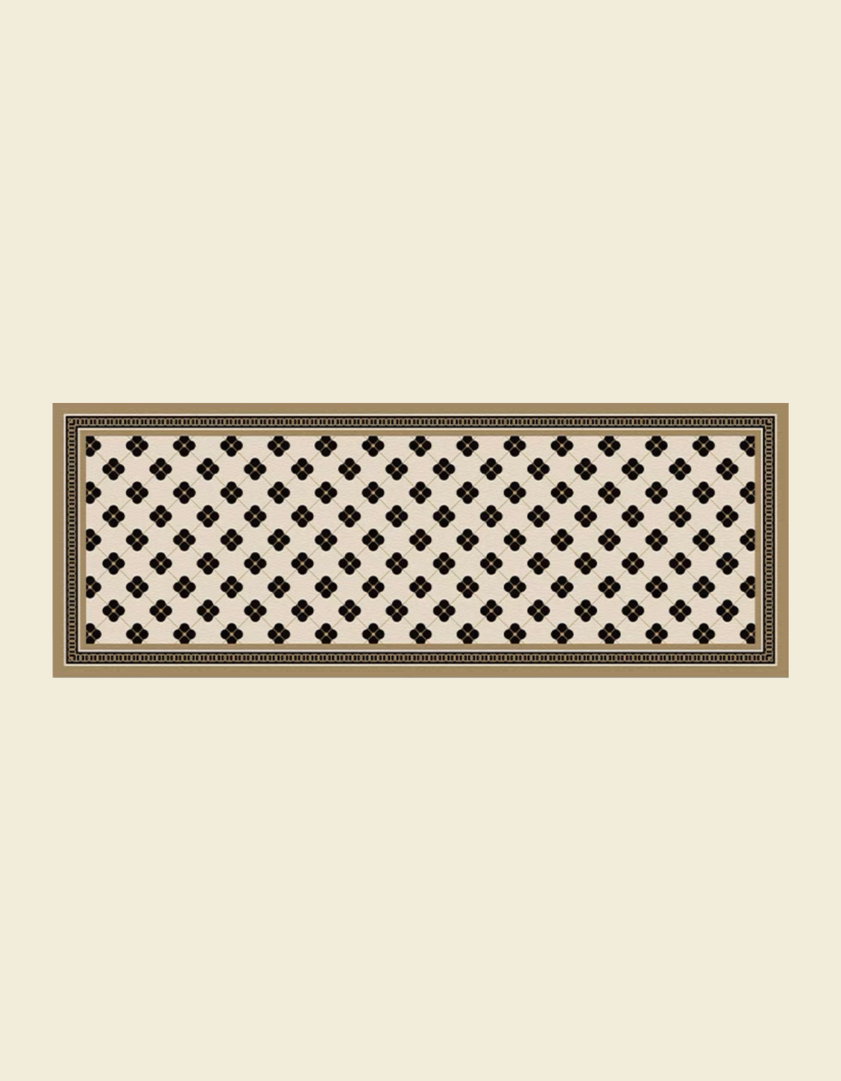 The Parisienne Kitchen Mat adds elegant French-inspired style to your kitchen. It's anti-slip, cushioned, and easy to maintain, perfect for your busy kitchen space! 