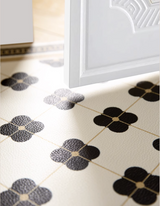 The Parisienne Kitchen Mat adds elegant French-inspired style to your kitchen. It's anti-slip, cushioned, and easy to maintain, perfect for your busy kitchen space! 