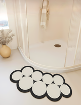 White Bubble Bath Mat